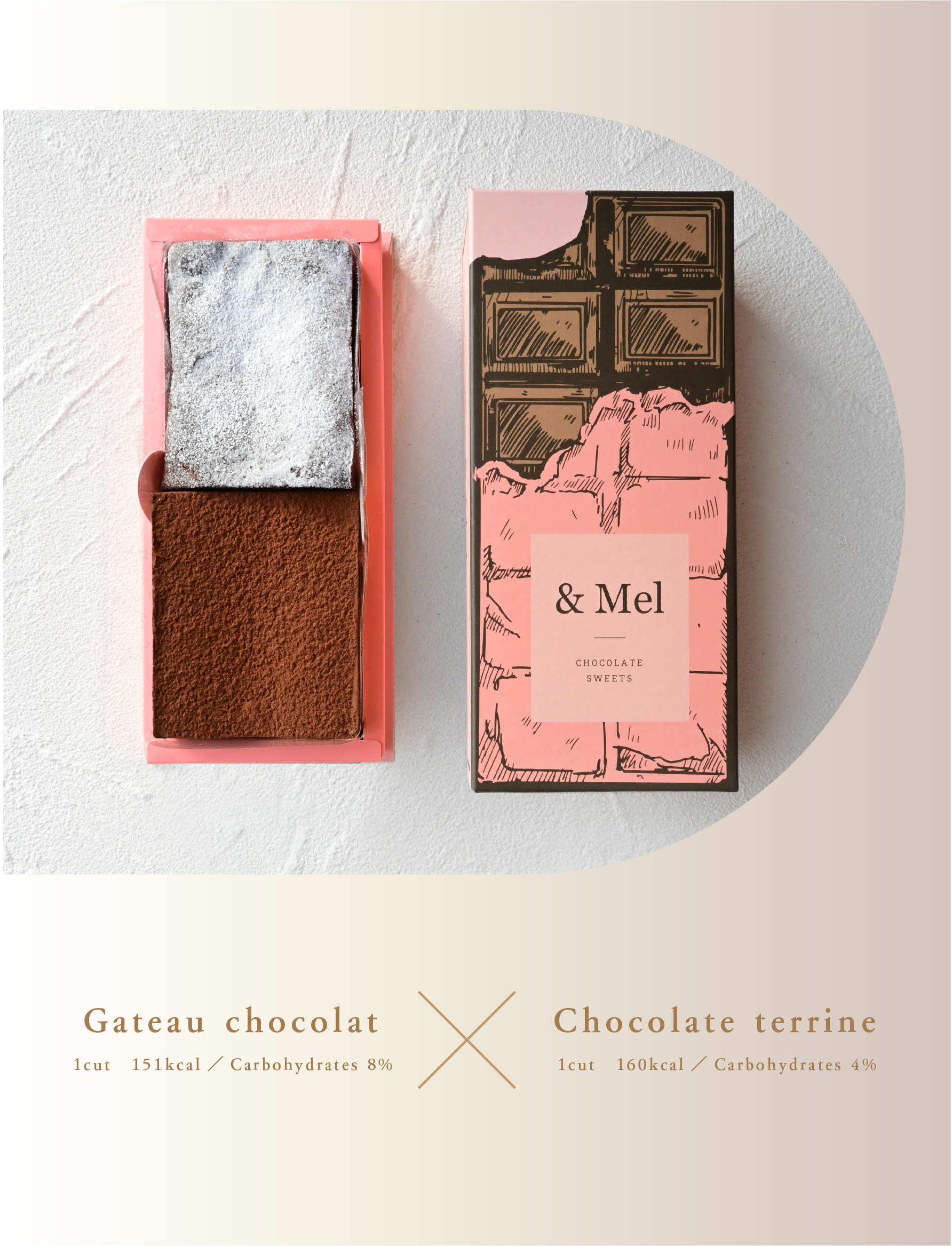 Chocolate terrine & Gateau chocolat