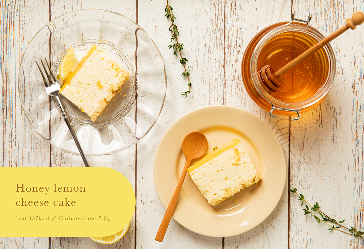 Honey lemon cheese cake